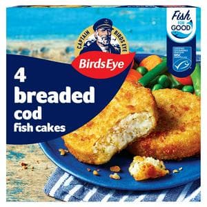 Birds Eye 4 x Breaded Cod Fish Cakes 198g