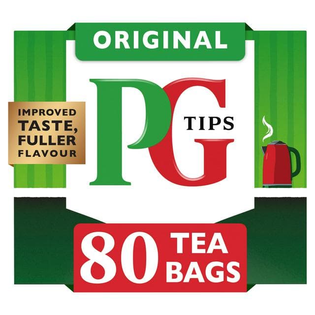 PG Tips 80 x Original Black Tea Bags 250g - gallery image 1