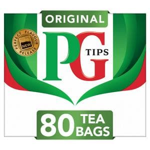 PG Tips Original Black Tea Bags x80
