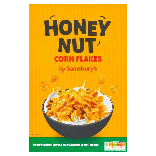 Sainsbury's Honey Nut Cornflakes 500g - gallery image 1