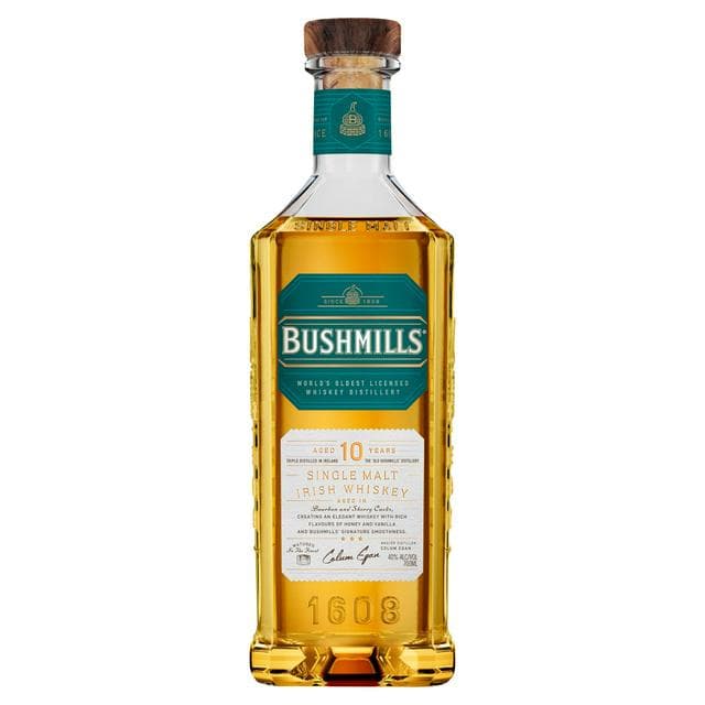 Bushmills 10 Year Old Irish Malt Whiskey 70cl - gallery image 1