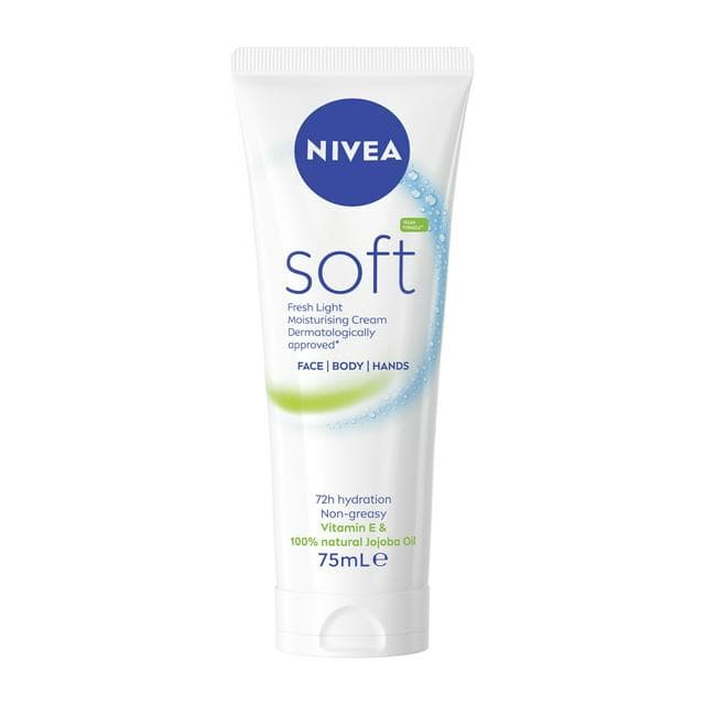 Nivea Soft Moisturiser for Face Hands & Body 75ml - gallery image 1