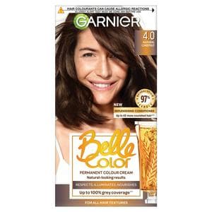 Garnier Belle Color Natural Permanent Hair Dye Dark Brown 4