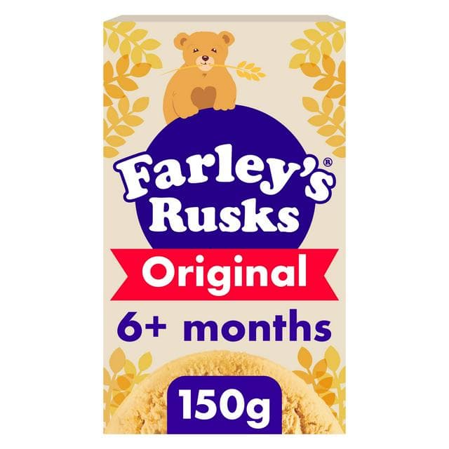 Farley's Rusks Original Baby Food Snacks 6+ Months 150g - gallery image 1