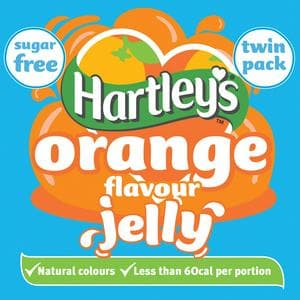 Hartleys Sugar Free Orange Jelly Twin Pack 23g