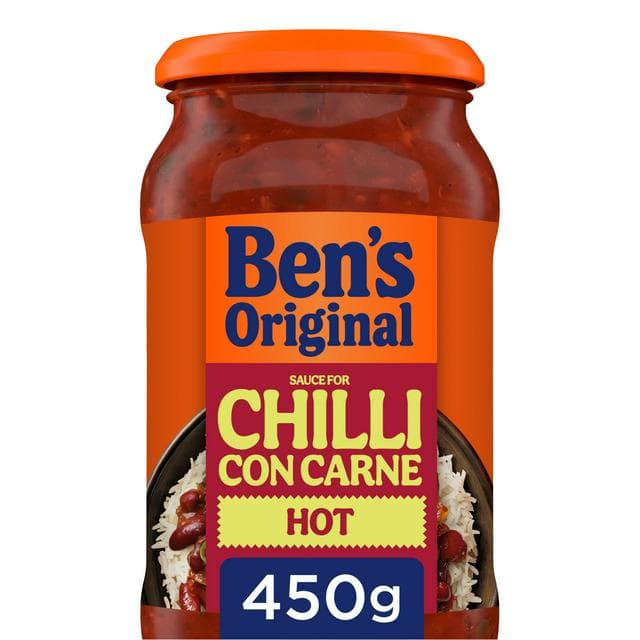 Bens Original Hot Chilli Con Carne Sauce 450g - gallery image 1
