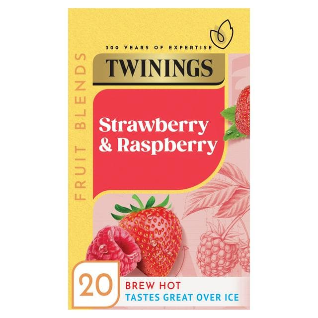 Twinings Strawberry & Raspberry Tea, 20 Tea Bags - gallery image 1