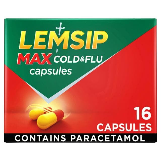 Lemsip Max Cold & Flu Capsules x16 - gallery image 1