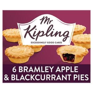 Mr Kipling Bramley Apple & Blackcurrant Pies x6