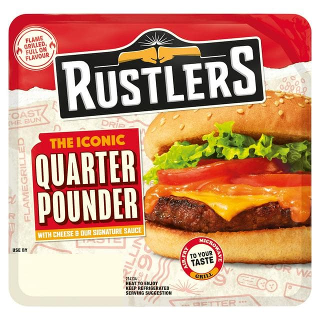 Rustlers Microwave Quarter Pounder 190g (Serves 1) - gallery image 1