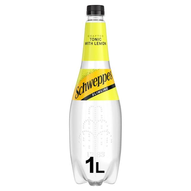 Schweppes Slimline Indian Tonic Water with Lemon 1L - gallery image 1