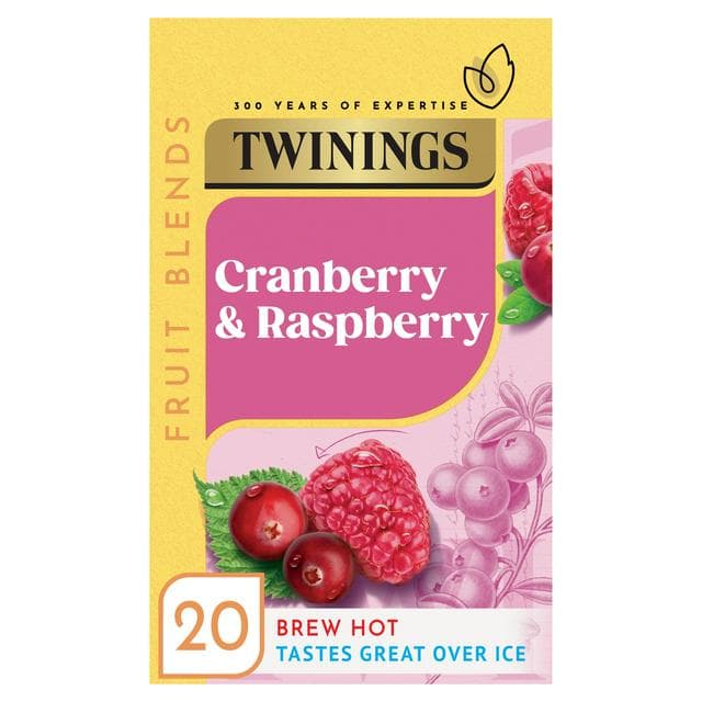 Twinings Cranberry & Raspberry Tea, 20 Tea Bags - gallery image 1