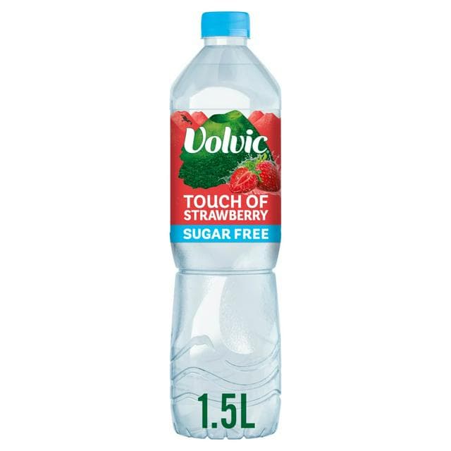 Volvic Touch of Fruit Sugar Free Strawberry Flavoured Water 1.5L - gallery image 1