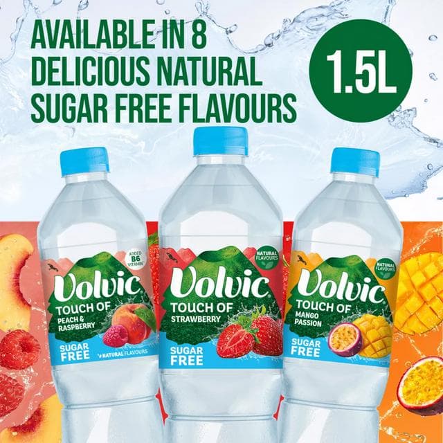 Volvic Touch of Fruit Sugar Free Strawberry Flavoured Water 1.5L - gallery image 4
