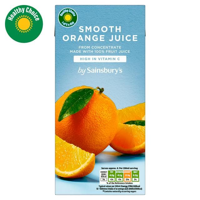 Sainsbury's Pure Orange Juice 1L - gallery image 1
