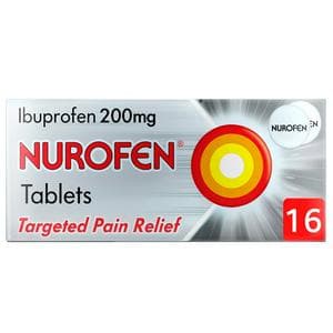 Nurofen Ibuprofen Pain Relief 200mg Tablets x16