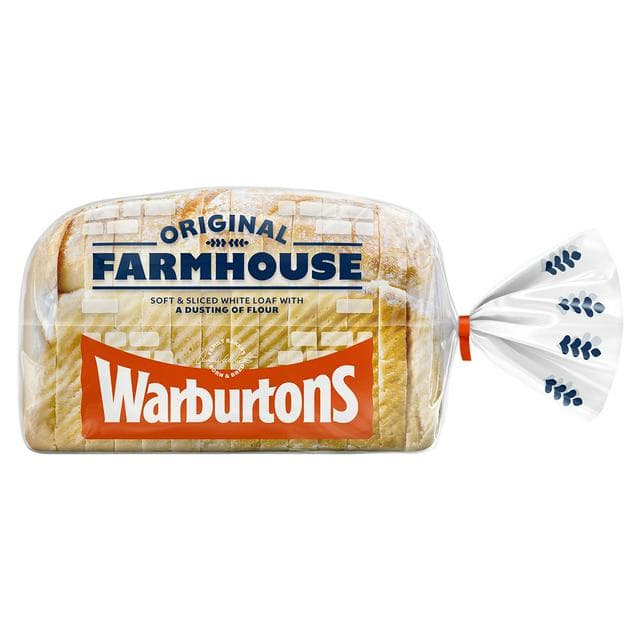Warburtons Soft Farmhouse Medium Sliced Bread 400g - gallery image 1