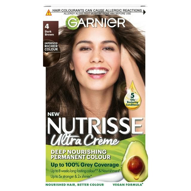 Garnier Nutrisse Permanent Hair Dye Dark Brown 4 - gallery image 1