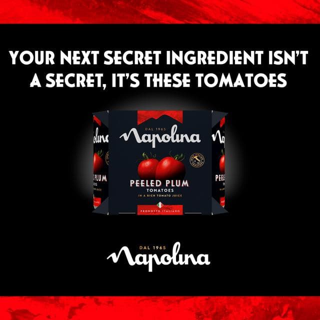 Napolina Peeled Plum Tomatoes 4x400g - gallery image 2