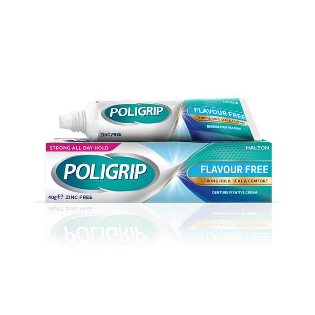 Poligrip Flavour Free Denture Fixative Cream 40g - gallery image 1