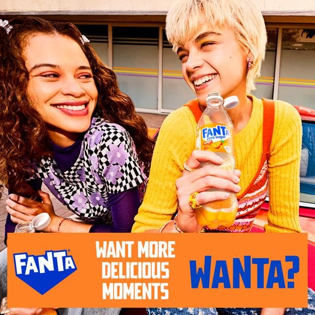 Fanta 500ml Zero Sugar Orange Soft Drink Bottle - gallery image 2