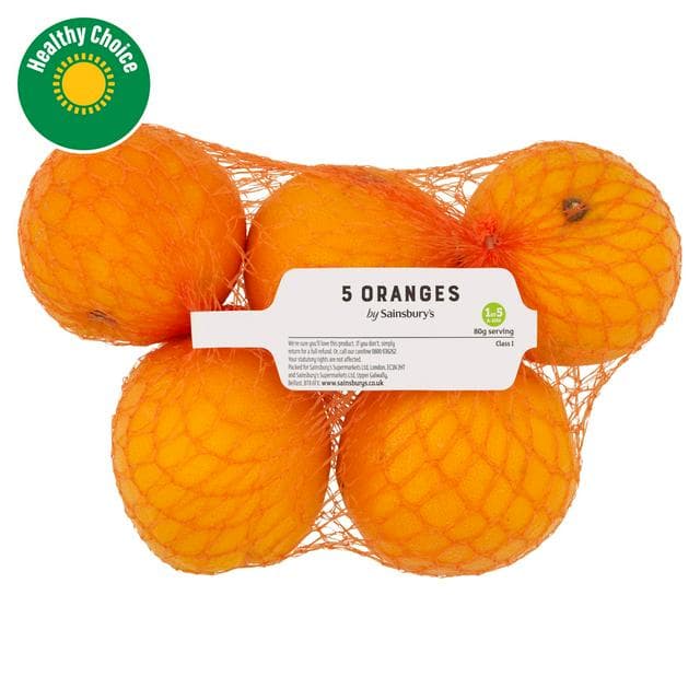 Sainsbury's Oranges x5 - gallery image 1