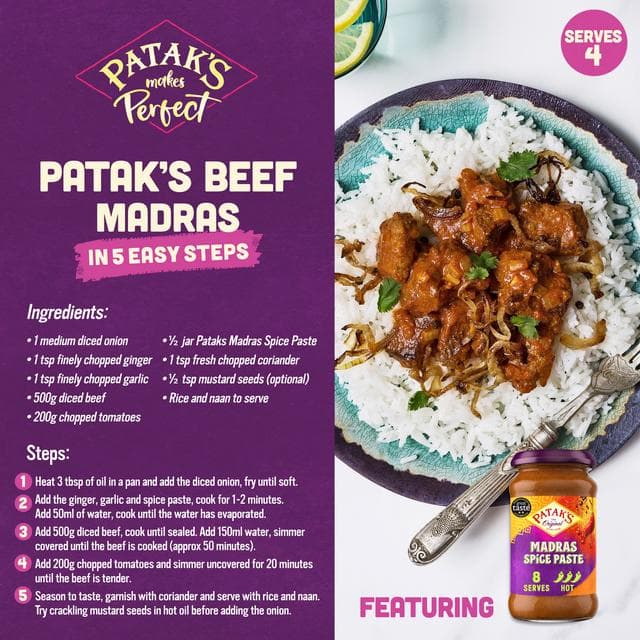 Patak's Madras Spice Paste 283g - gallery image 2