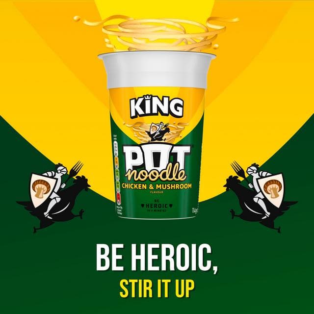 Pot Noodle King Pot Chicken & Mushroom 114g - gallery image 5