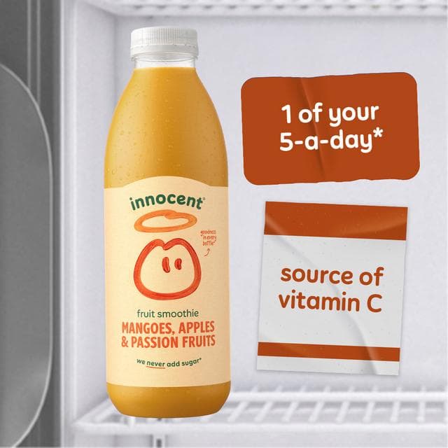 Innocent Mangoes, Apples & Passion Fruits Smoothie 250ml - gallery image 3