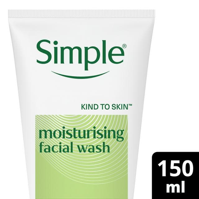 Simple Kind to Skin 150ml Moisturising Face Wash for Sensitive Skin - gallery image 1
