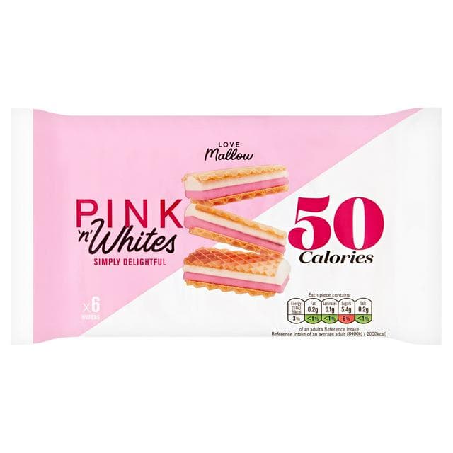 Caxton Pink & White Wafers 85g - gallery image 1