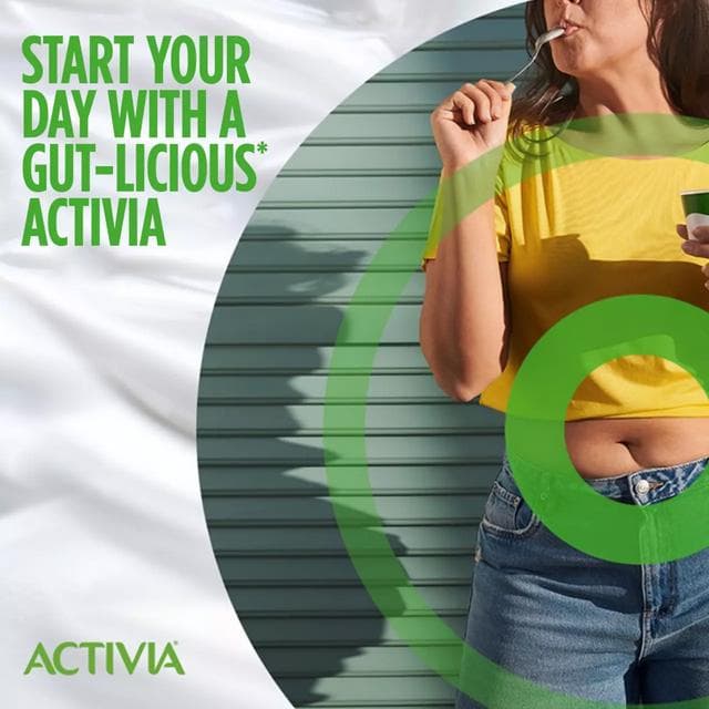 Activia Cherry Fat Free No Added Sugar Gut Health Fruit Yoghurt Multipack 4 x 115g - gallery image 5
