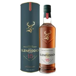 Glenfiddich 15 Year Old Single Malt Scotch Whisky 70cl