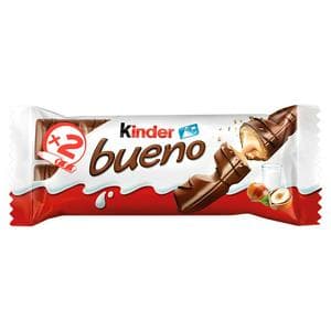 Kinder Bueno Milk Chocolate & Hazelnuts Single Bar 2x21.5g