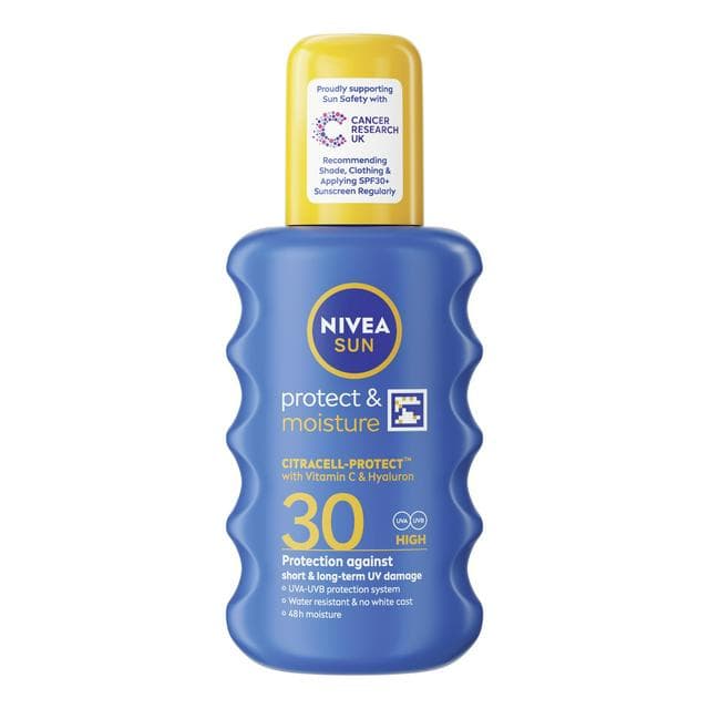 Nivea Sun Protect & Moisture Cream Spray SPF 30 200ml - gallery image 1