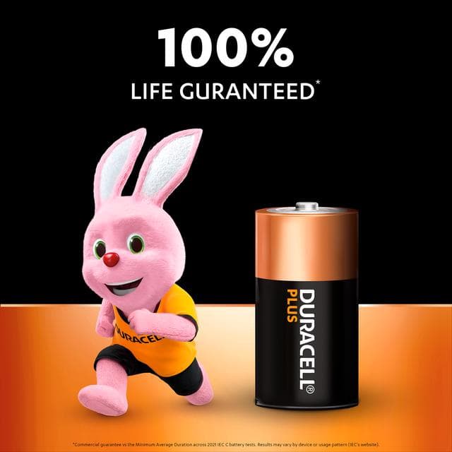 Duracell Plus Alkaline C Batteries, pack of 2 - gallery image 3