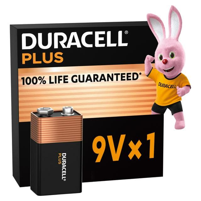 Duracell Plus Pack of 1 9V Batteries - gallery image 1