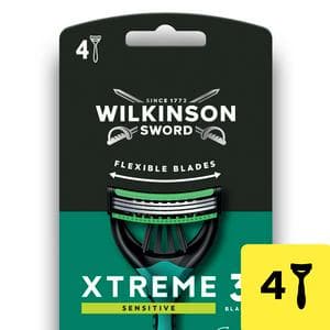 Wilkinson Sword Xtreme 3 Sensitive Men's Disposable Razors x4
