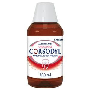 Corsodyl Original Gum Problem Treatment Mouthwash Alcohol Free 300 ml