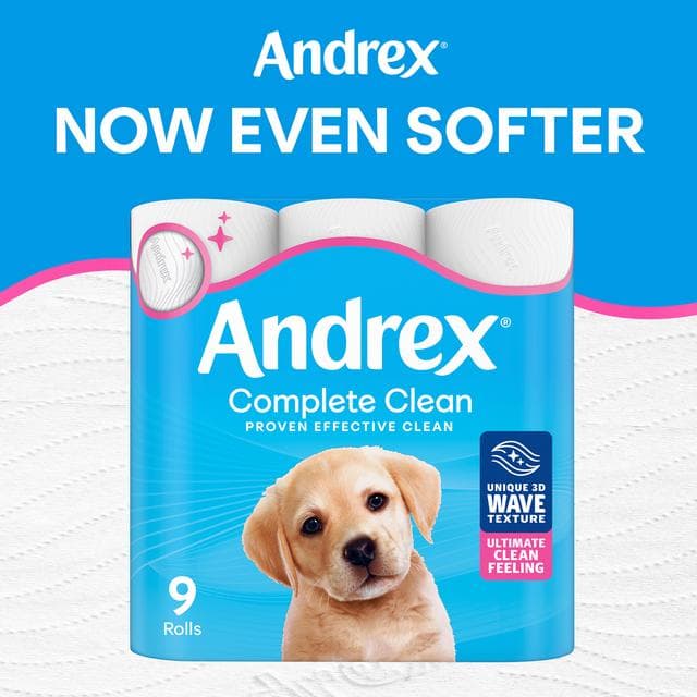 Andrex Complete Clean Toilet Rolls x4 - gallery image 3