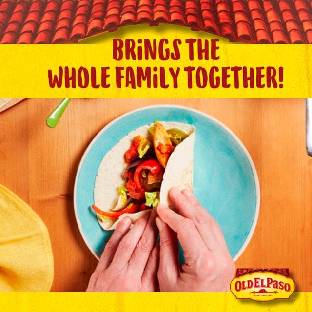 Old El Paso Mexican Regular Soft Flour Tortilla Wraps x8 326g - gallery image 3