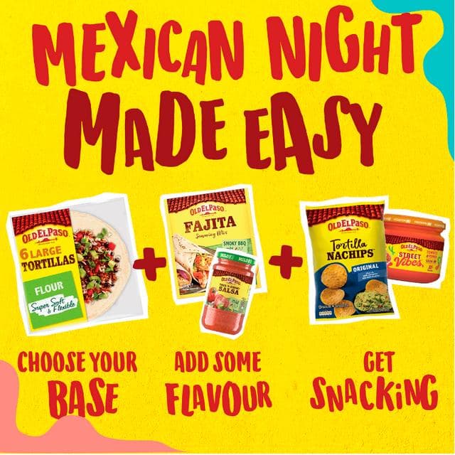Old El Paso Mexican Regular Soft Flour Tortilla Wraps x8 326g - gallery image 4