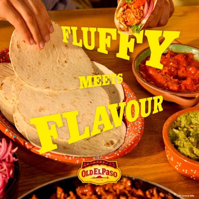 Old El Paso Mexican Regular Soft Flour Tortilla Wraps x8 326g - gallery image 5