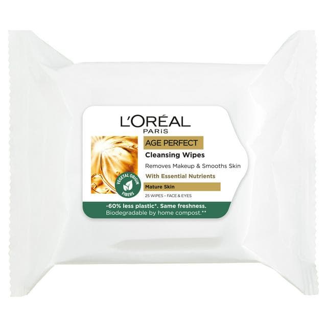 L'Oréal Paris Age Perfect Cleansing Face Wipes x25 - gallery image 1