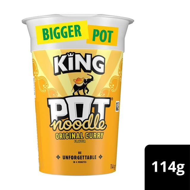 Pot Noodle King Original Curry 114g - gallery image 1