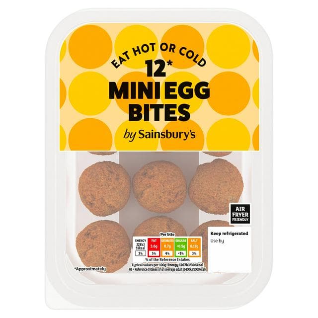 Sainsbury's Egg Bites x12 216g - gallery image 1