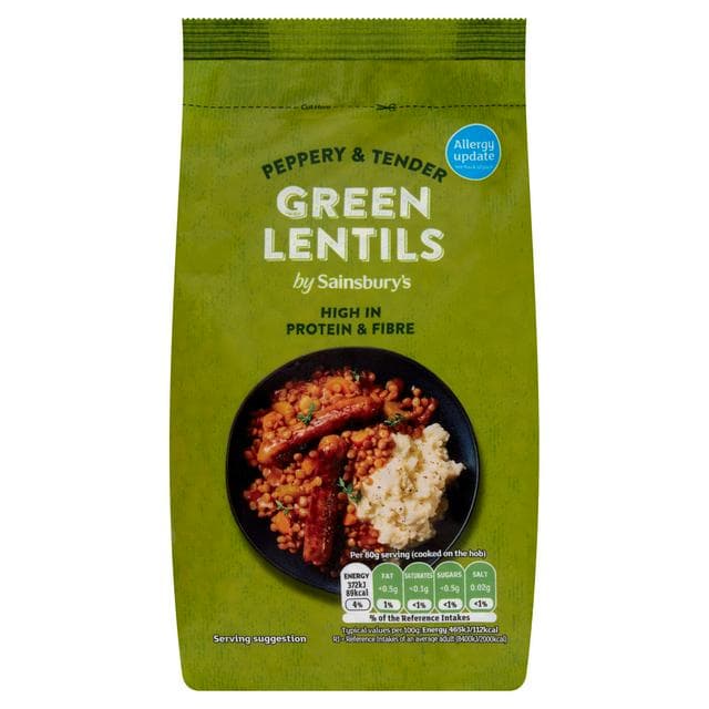 Sainsbury's Dried Green Lentils 500g - gallery image 1