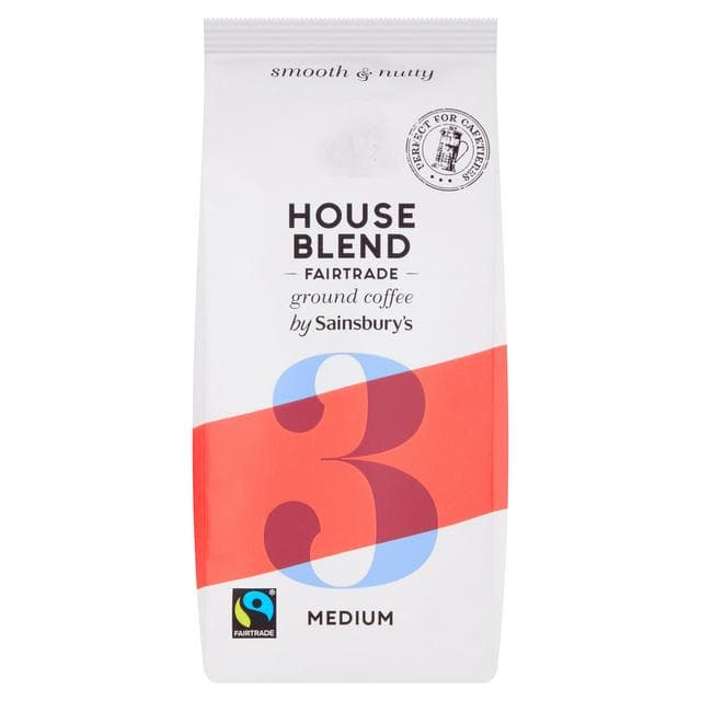 Sainsbury's Fairtrade House Blend Original Coffee, Strength 3 227g - gallery image 1