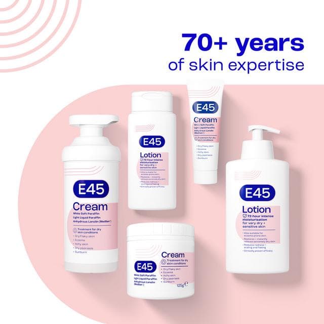 E45 Moisturiser Cream for Dry Skin & Eczema 350g - gallery image 3