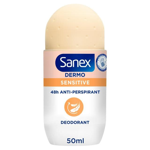 Sanex Derma Care Sensitive 48 Hour Antiperspirant Roll On Deodorant 50ml - gallery image 1